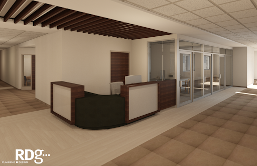 Building Updates: first floor reception desk Humboldt County Memorial Hospital Renovations